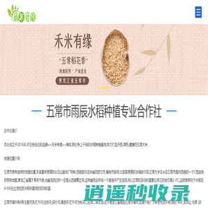 五常大米_五常稻花香大米_五常大米厂家-五常市雨辰水稻种植专业合作社
