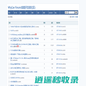 Index(主页) / WhyCan Forum(哇酷开发者社区)