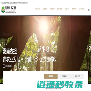 湖南省农业信贷融资担保有限公司_粮食贷_油茶贷
