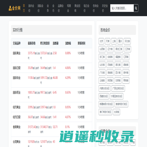 黄金价格_实时金价查询_最新黄金行情报价_黄金价网