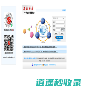 鸿运通商SCM网站 供应链管理平台