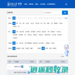 中南大学图书馆-电子资源统一服务平台