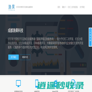 钉钉应用定制二次开发-钉钉OA集成-成都渔果科技