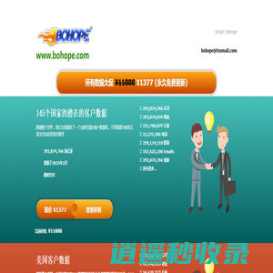 - bohope 全球数据银行 黄金数据库 Global Databases 跨境电商实现低成本爆发式获客